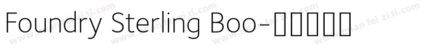 Foundry Sterling Boo字体转换